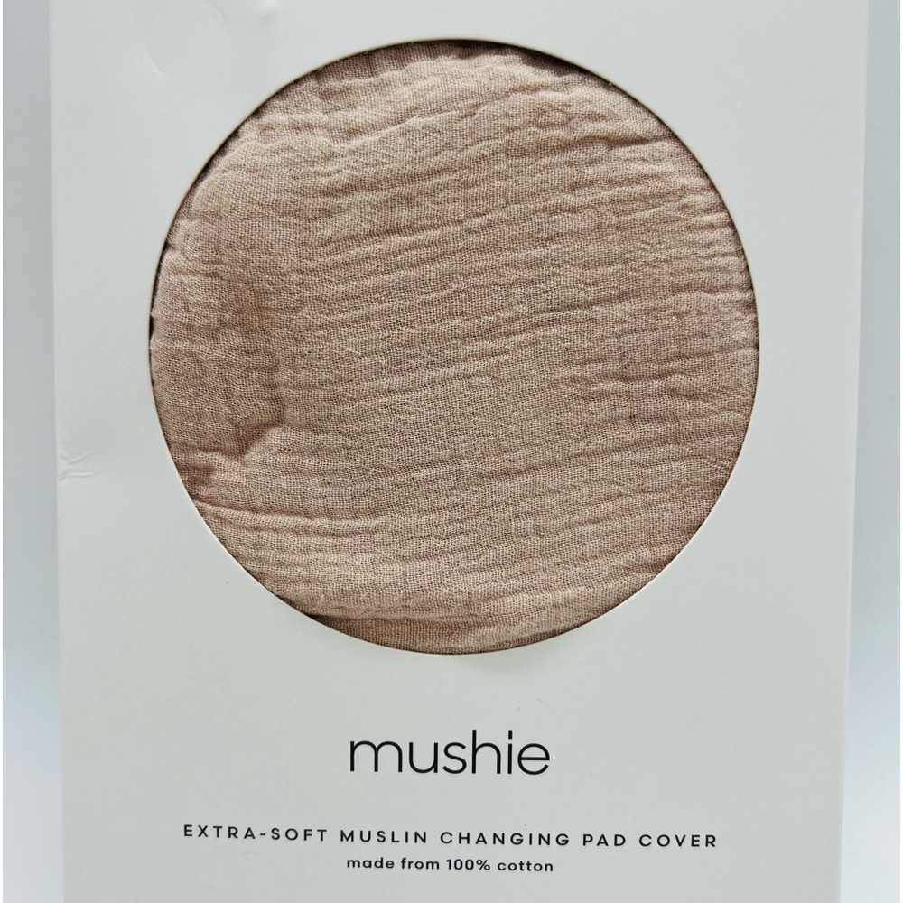 MUSHIE EXTRA SOFT MUSLIN COTTON CHANGING PAD COVER NIB COLOR IS FOG